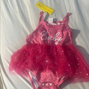 Pink Baby Girl's Tutu Bodysuit
